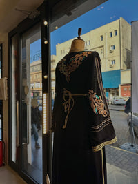 Luxury Hand-Embroidered Moroccan Bridal Kaftan Takchita | Custom Made Wedding Dress