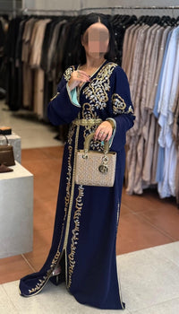 Luxury Moroccan Bridal Kaftan Takchita | Hand Embroidered Wedding Dress (Custom Made)