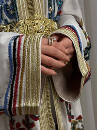 Luxury Moroccan Bridal Kaftan Takchita | Hand-Embroidered Wedding Dress, Custom Made Caftan