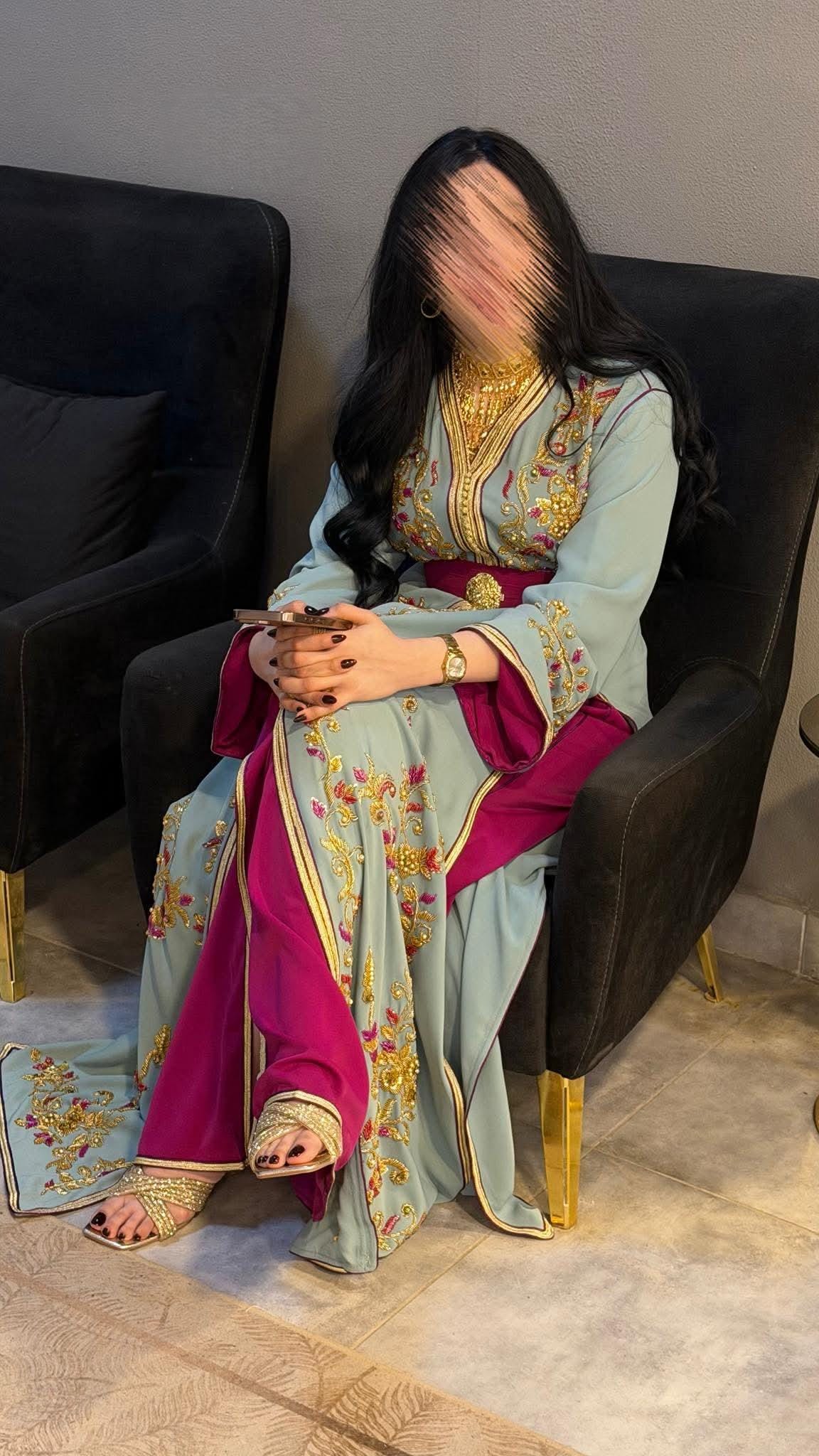 Luxury Moroccan Bridal Kaftan Takchita | Hand Embroidered Wedding Dress (Custom Made)