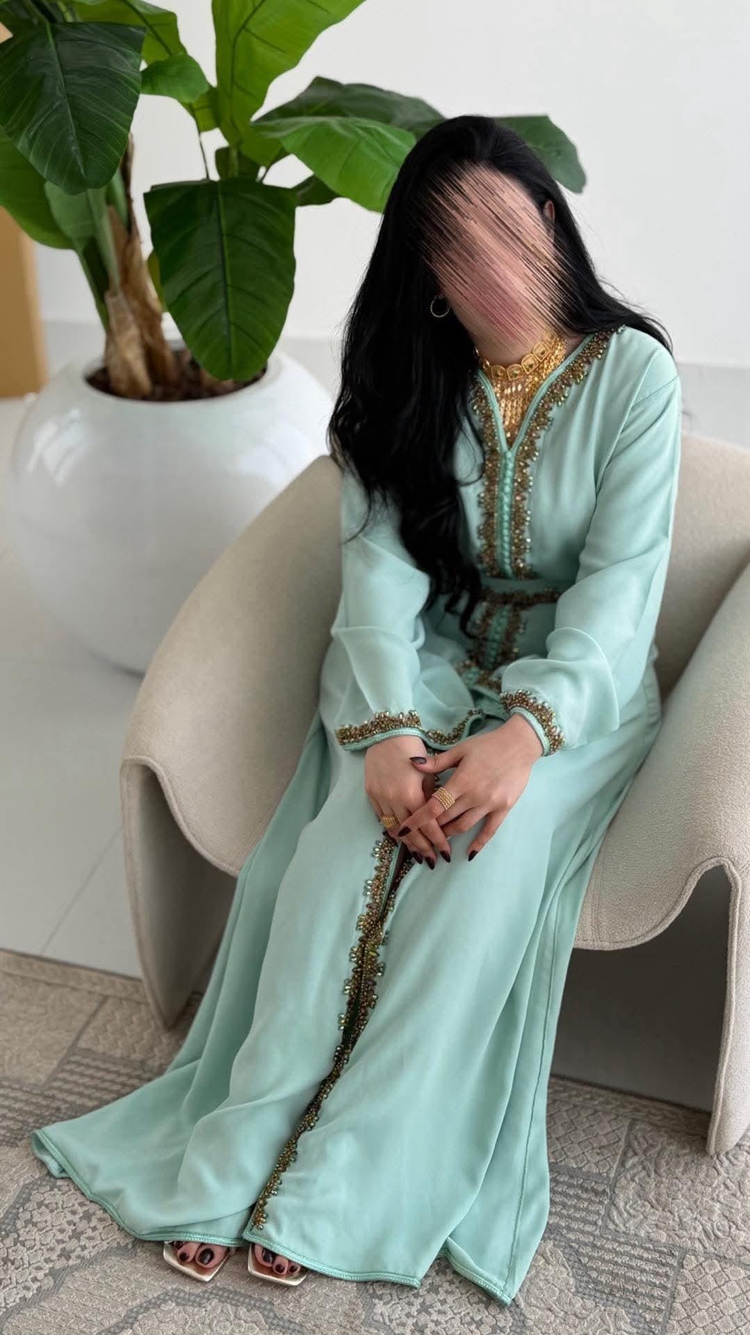 Luxury Moroccan Bridal Kaftan Takchita | Hand Embroidered Wedding Dress (Custom Made)