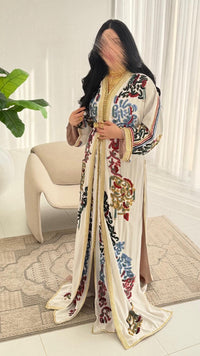 Luxury Moroccan Bridal Kaftan Takchita | Hand-Embroidered Wedding Dress, Custom Made Caftan