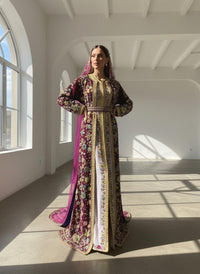 Luxury Moroccan Bridal Kaftan Takchita | Hand Embroidered Wedding Dress (Custom Made)