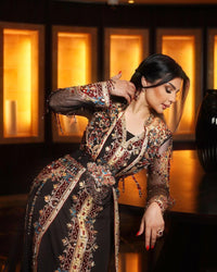 Luxury Moroccan Bridal Kaftan Takchita | Hand Embroidered Wedding Dress, Custom Made