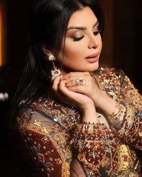 Luxury Moroccan Bridal Kaftan Takchita | Hand Embroidered Wedding Dress, Custom Made
