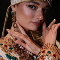 Embroidered Moroccan Bridal Kaftan, Luxury Floral Caftan Dress, Custom Made Bride Outfit