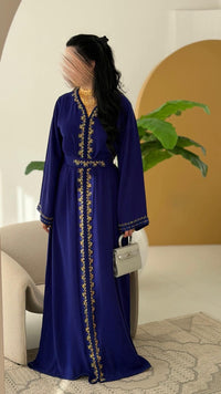 Luxury Moroccan Bridal Kaftan Takchita | Hand Embroidered Wedding Dress (Custom Made)