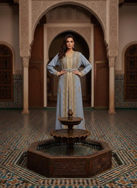Luxury Moroccan Bridal Kaftan Takchita | Hand Embroidered Wedding Dress (Custom Made)
