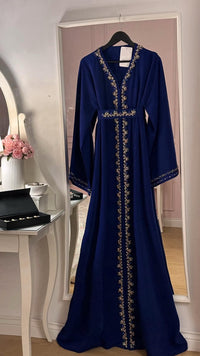 Luxury Moroccan Bridal Kaftan Takchita | Hand Embroidered Wedding Dress (Custom Made)