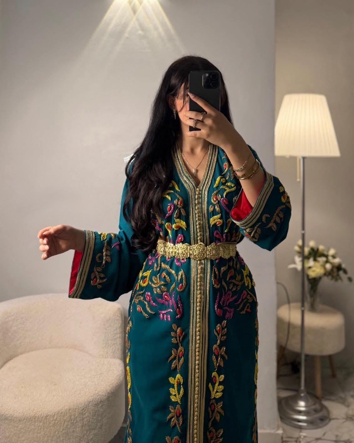 Luxury Moroccan Bridal Kaftan Takchita | Hand Embroidered Wedding Dress (Custom Made)