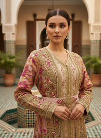 Luxury Moroccan Bridal Kaftan Takchita | Hand Embroidered Wedding Dress, Custom Made Caftan