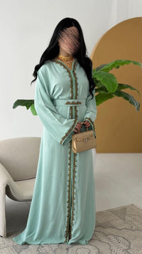 Luxury Moroccan Bridal Kaftan Takchita | Hand Embroidered Wedding Dress (Custom Made)