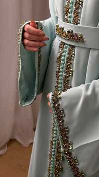Luxury Moroccan Bridal Kaftan Takchita | Hand Embroidered Wedding Dress (Custom Made)