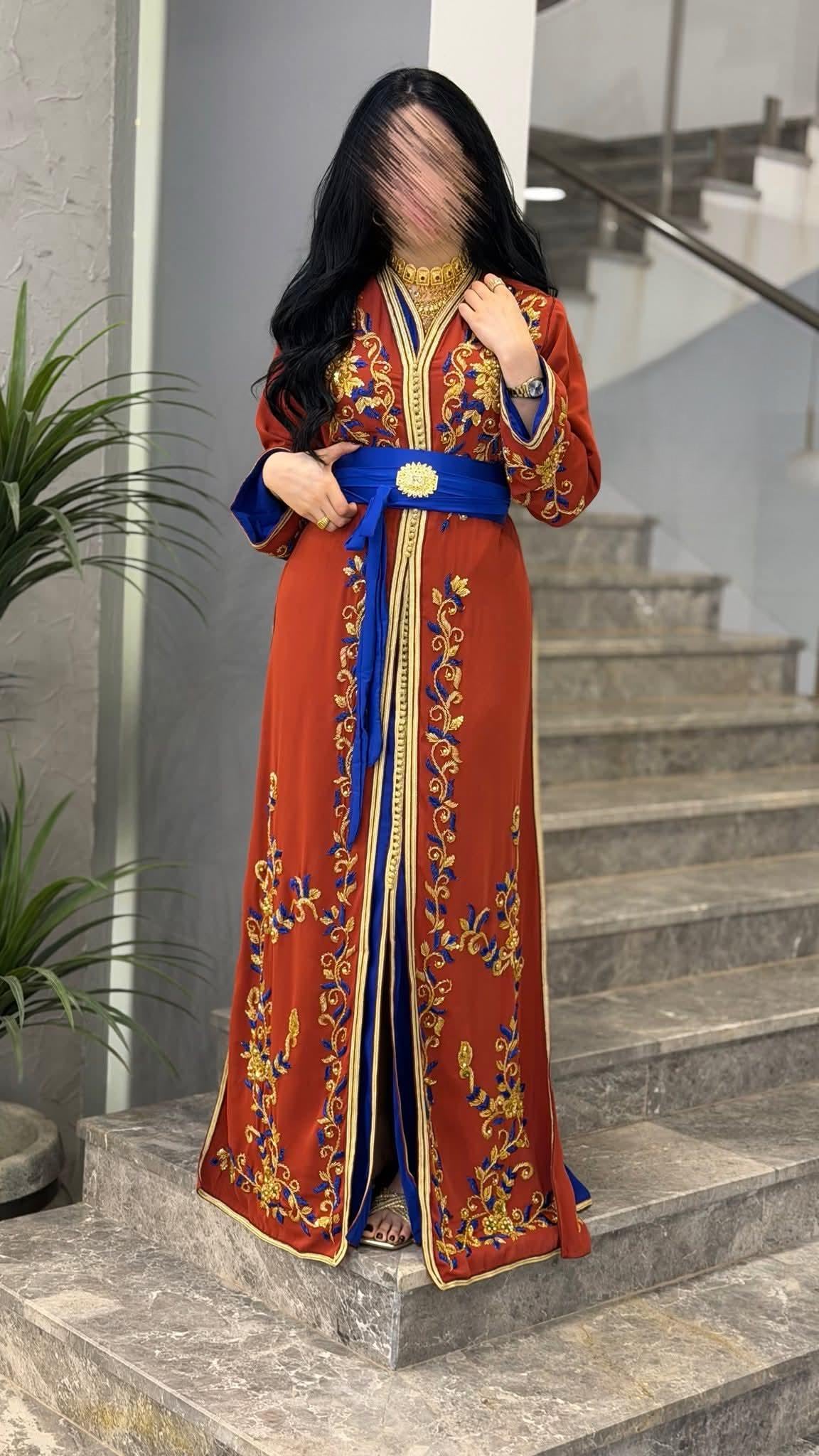 Moroccan Bridal Kaftan Takchita | Hand Embroidered Wedding Dress, Custom Made Caftan