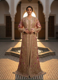Luxury Moroccan Bridal Kaftan Takchita | Hand Embroidered Wedding Dress, Custom Made Caftan
