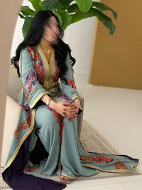 Luxury Moroccan Bridal Kaftan Takchita | Hand Embroidered Wedding Dress, Custom Made Caftan