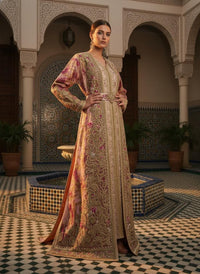 Luxury Moroccan Bridal Kaftan Takchita | Hand Embroidered Wedding Dress, Custom Made Caftan