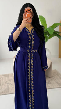 Luxury Moroccan Bridal Kaftan Takchita | Hand Embroidered Wedding Dress (Custom Made)