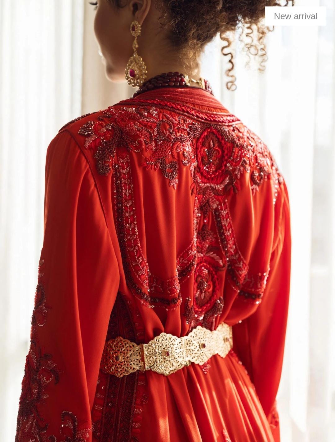 Luxury Moroccan Bridal Kaftan Takchita | Hand Embroidered Wedding Dress (Custom Made)